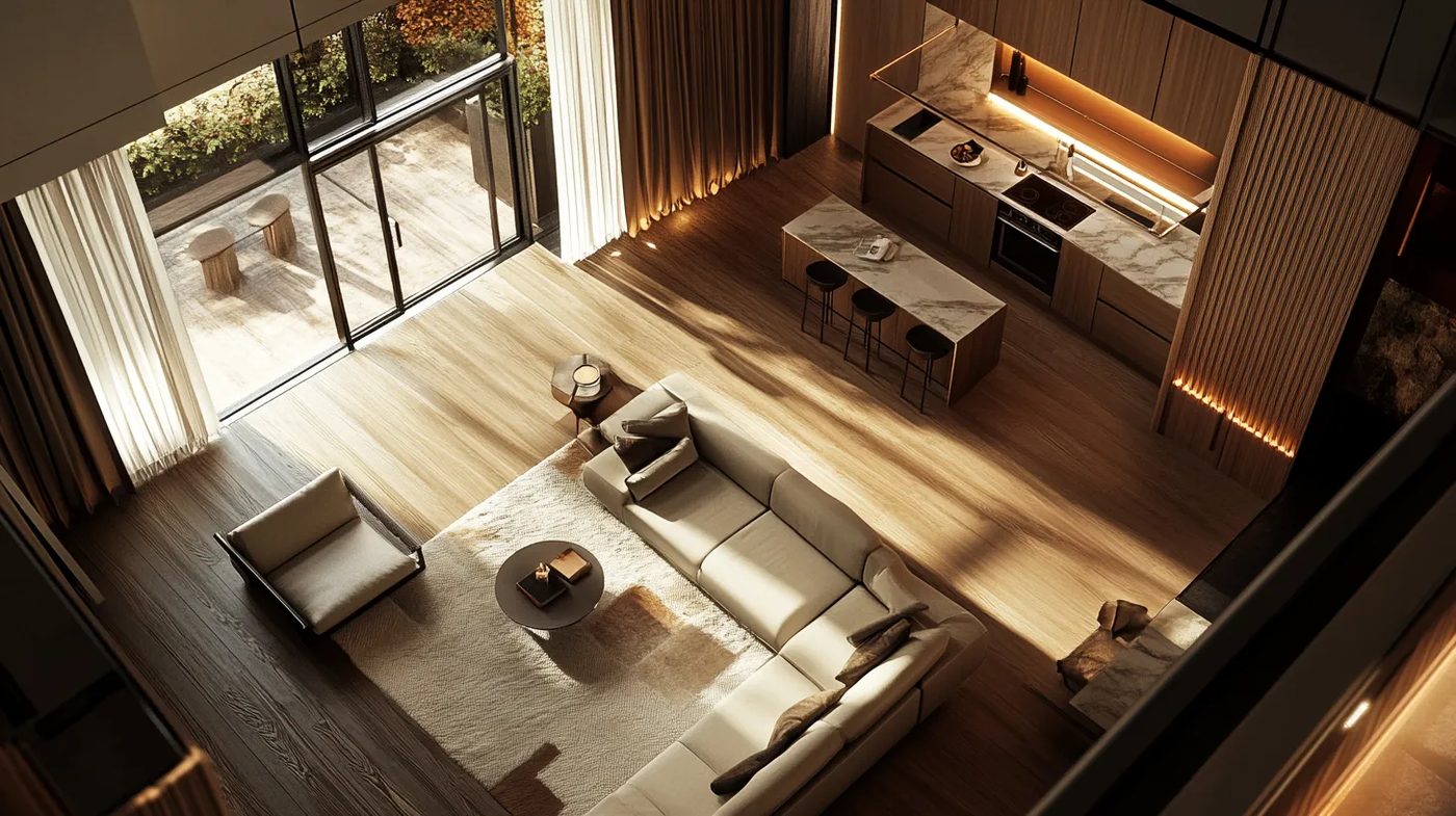 Plan 3D de conception d’intérieur réalisé par Movrel Studio